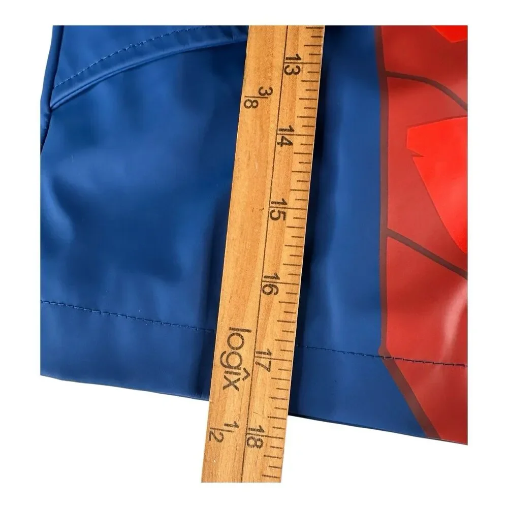 MARVEL AMAZING SPIDERMAN Warm Fleece Lined Waterproof Raincoat 3-4 Year‎ VGC